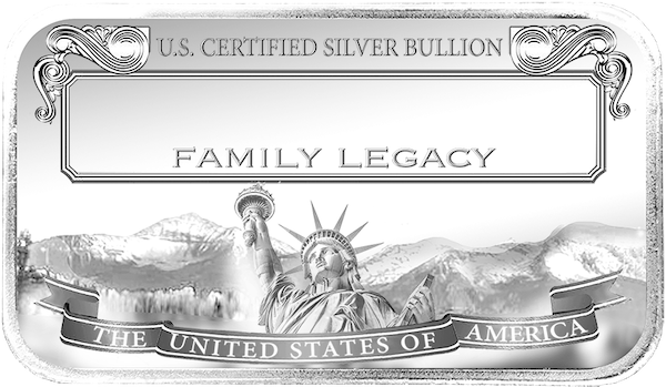 Surname Silver Bars - Lincoln Treasury