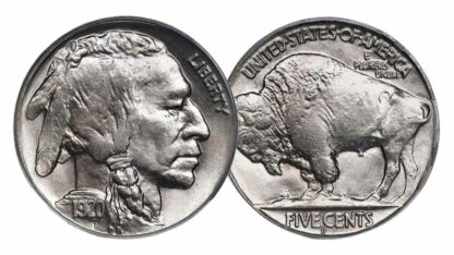 1920 Buffalo Nickel with Indian Head Obverse