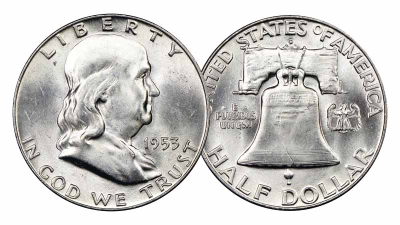 1953 Ben Franklin Half-Dollar - 90% Silver