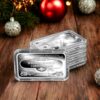 "Honoring Family Traditions", 'Personalized Name' Christmas 2023, Christmas Silver Bar Stack of 5, .999 Silver