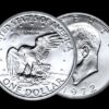 1972 American Eagle/Ike Silver Dollar Coin