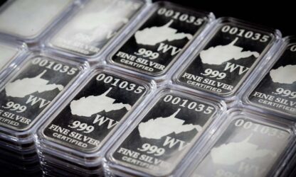 State Silver Bars - Close Up, .999 Fine Silver