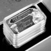 "In Loving Memory" Personalized Memorial Bar with Angel - Front View, Fine Silver
