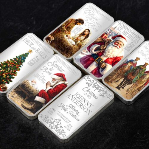 2025 Christmas 5oz Silver Bars