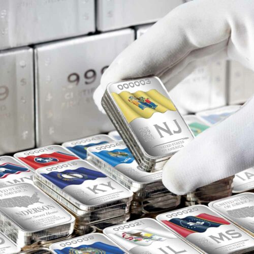 State Flag Silver Vault Bags - Lincoln Treasury