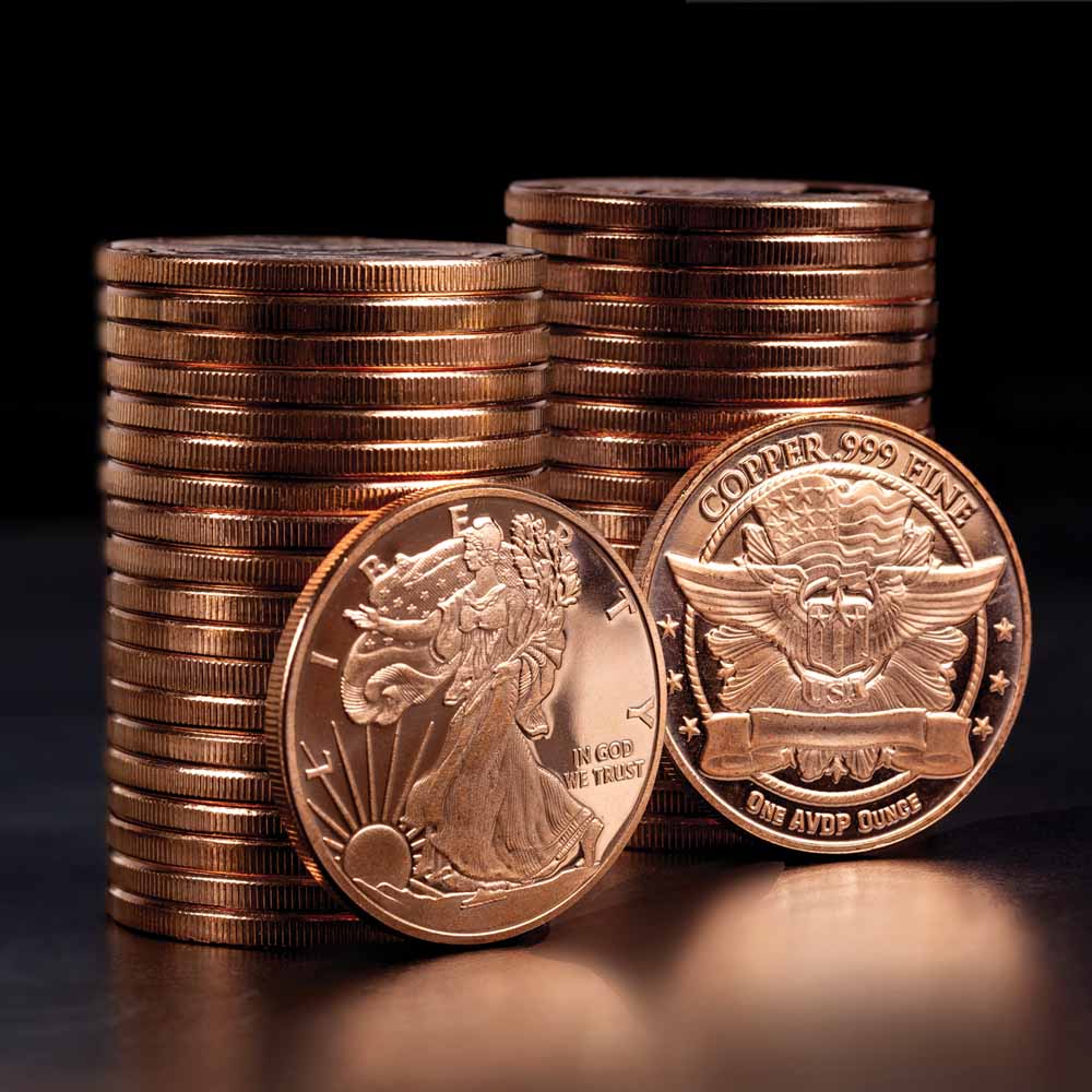 Walking Liberty Copper Rounds